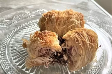 Nems de kadaïf fraises chocolat